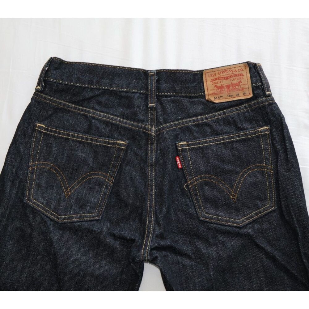 VINTAGE Levi's Dark Wash 514 Boy's 18 29x29